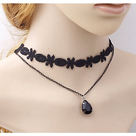 Dây chuyền choker giọt nước BHDC231