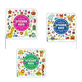 Sách - Combo 3 tập (tập 1, tập 2, tập 3) Bóc dán hình thông minh IQ - EQ - CQ - Sticker for kids