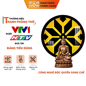 Mua Đèn Hào Quang Phật In Tranh Trúc Chỉ CNC DECORNOW 30 40 cm  Trang Trí Ban Thờ  Hào Quang Trúc Chỉ VÂN GỖ DCN-TCC15