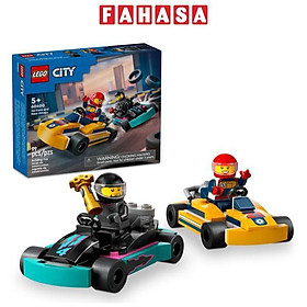 Đồ Chơi Lắp Ráp Bộ Đôi Xe Đua Go-Karts - Go-Karts And Race Drivers - Lego City 60400 (99 Mảnh Ghép)