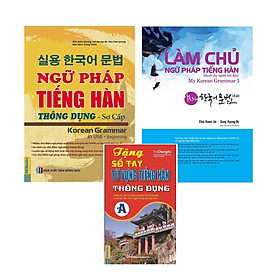 Combo 2 Cuốn: Làm Chủ Ngữ Pháp Tiếng Hàn Dành Cho Người Mới Bắt Đầu Và Ngữ Pháp Tiếng Hàn Thông Dụng Sơ Cấp tặng Sổ Tay Tiếng Hàn Trình Độ A và Video 6000 từ vựng tiếng Hàn Quốc thông dụng qua hình ảnh - Learn Korean Vocabulary by image