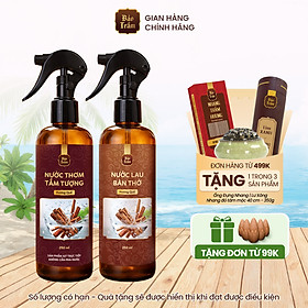 Combo "Tân trang đón Tết" - Nước thơm tắm tượng & Nước lau bàn thờ Bảo Trầm hương Bảo Trầm
