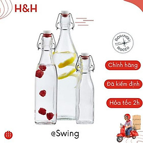 Mua Chai thủy tinh vuông nắp cài Bormioli Rocco Swing đựng mật ong  nước ép trái cây  dầu ăn