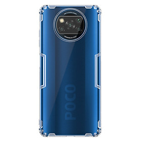 Ốp lưng cho Xiaomi Poco X3 NFC TPU trong suốt Nillkin NATURE - Hàng nhập khẩu