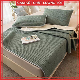 Mua Chiếu điều hoà cao su non  Chiếu điều hoà Latex mát mẻ dễ chịu cho bé và gia đình 1m6 1m8 2m xanh đỏ