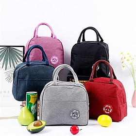 Mua Túi đựng hộp cơm trưa dung tích lớn  túi đựng hộp cơm văn phòng nhỏ gọn  dễ thương có quai xách tiện lợi