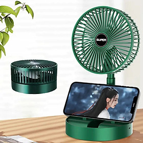 Mua Quạt Tích Điện Để Bàn Mini Gấp Gọn - Xoay 360 Độ  3 Tốc Độ  Pin Dung Lượng Lớn