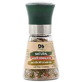 Natural Muối Himalaya Hạt Cần Tây Lá Mùi Tây - kèm cối xay gia vị tiện lợi