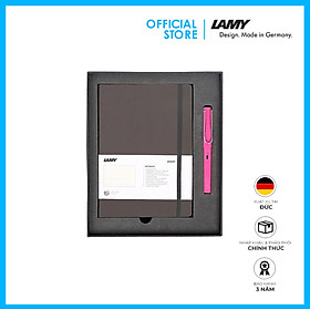 Gift Set Lamy Notebook A5 Softcover Black + Lamy Safari Pink - GSNSa003