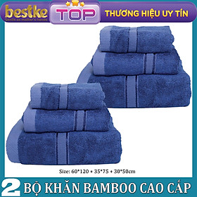 COMBO 2 BỘ 6 Khăn Tắm, Khăn Gội