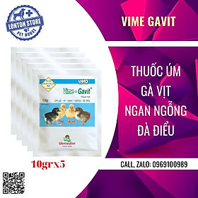 VEMEDIM Vime Gavit - Combo 05 Gói Úm Gà Vịt, Ngan, Ngỗng, Đà Điểu 10g