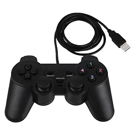 Tay cầm chơi game cao cấp cực nhạy kiểu dáng Playstation giá rẻ gắn cổng USB trên PC - gamepad - joystick - controller