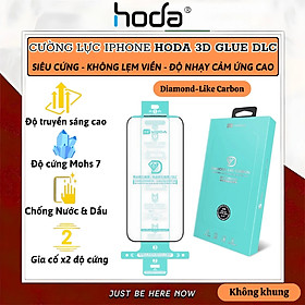 Kính cường lực màn hình cao cấp cho iPhone 16 Pro Max/ iP 16 Pro hiệu HODA 3D Full Glue DLC siêu cứng Mohs cấp 7 Diamond Like Carbon - Nano Chống Bẩn, Trong Suốt Crystal Clear, Tăng Cường Gấp Đôi, Bảo Vệ Loa, Độ Truyền Sáng 80% - Hàng nhập khẩu
