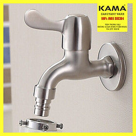 Mua vòi nước inox 304 KAMA PK09 - Vòi nước máy giặt  hòi hồ tưới cây ban công - HÀNG CHÍNH HÃNG