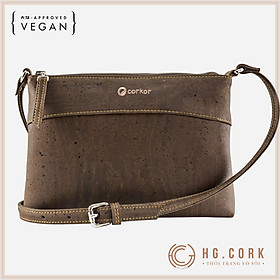 Túi Đeo Chéo Nữ Cao Cấp - CROSSBODY PURSE - HGcork Corkor CK158 - Vật liệu da cork thực vật thuần chay - Sản phẩm Handmade, Sản xuất tại Bồ Đào Nha