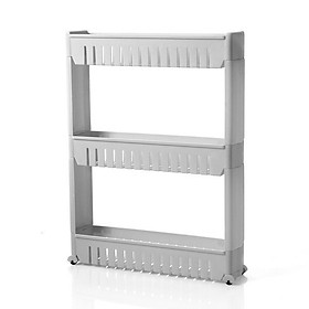 Kệ cạnh tường đa năng 3 tầng có bánh xe Hando