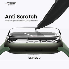 Hình ảnh Kính Cường Lực ZEELOT Ultra Clear Dành cho Apple Watch Series 7 41 và 45mm - Hàng chính hãng