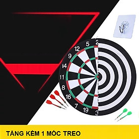 Bảng Phóng Phi Tiêu-Trò Chơi Phi Tiêu Loại 27cm 2 Mặt Gỗ Kèm 5 Phi Tiêu (Tặng kèm móc treo) The Professional 15 Inch 2-Sided Needle Darts Board with 6 Color Darts