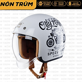 Nón bảo hiểm 3/4 ROYAL M139 có kính âm V5 TRẮNG