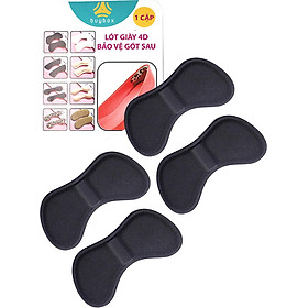 Bộ 2 cặp lót giày 4D bảo vệ gót chân và chống tuột gót giày (loại bầu) - buybox - BBPK54