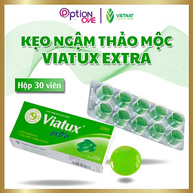 Kẹo ngậm Viatux Extra Vietnat giảm ho khàn tiếng - hộp 30 viên