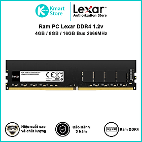 Ram máy tính PC Lexar DDR4 2666MHz 1.2v 4GB / 8GB / 16GB - Hàng Chính Hãng