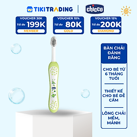 Bàn chải đánh răng cho bé Chicco 6M+ - Rùa con