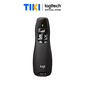 Bút trình chiếu từ xa Logitech R400 - Không dây USB 15m, nút bấm tiện lợi - Hàng chính hãng