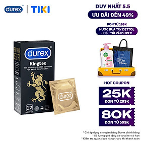 Bao cao su Durex Kingtex 12 bao