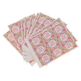10 x 9pcs Thank You Sealing Stickers Envelope Card Paste DIY Decoration