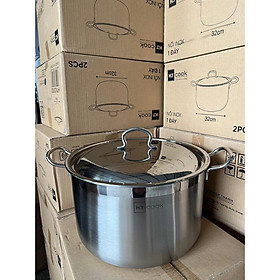 Mua BỘ NỒI XỬNG HẤP HTCOOK 28/32CM  DÙNG ĐƯỢC BẾP TỪ