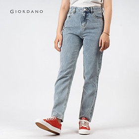 Quần jeans ống suông dài nữ Giordano 05410032
