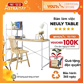 Mua Bàn Làm Việc Gỗ Chân Sắt BEYOURs Kèm Kệ Sách Đa Năng Thông Minh - Dễ Dàng Lắp Ráp - Neuly - Nội Thất Phòng Làm Việc