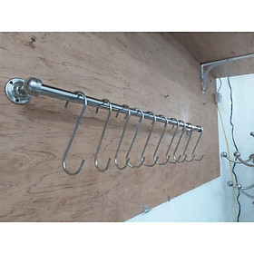 Mua Thanh inox móc chữ S và cốc gắn tường (Combo