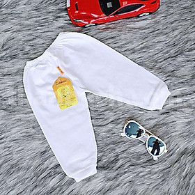 Sơ sinh - Quần sơ sinh dài mặc bỉm trắng trơn BABIBOO - BB32 - TRẮNG TRƠN,5