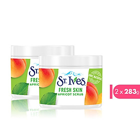 Combo 2 hũ tẩy da chết toàn thân St.Ives tươi mát hương mơ 283g