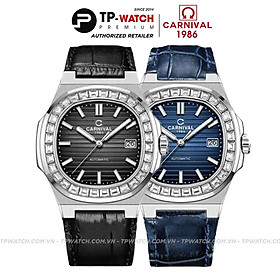 Đồng Hồ Nam Dây Da Carnival Nautilus 8108G-VT-D Automatic - Kính Sapphire - Size 41mm - 2 Màu - 8108G-VT-DD-D - 8108G-VT-DX-X