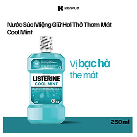 Nước Súc Miệng Giữ Hơi Thở Thơm Mát Listerine Coolmint 250ml
