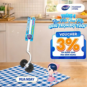 Cây chà bồn cầu loại 2 đầu tròn kháng khuẩn MyJae