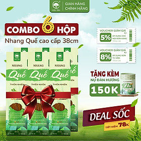 [COMBO 6HỘP] Nhang Quế Thiên Nhiên 2400cây 38cm - TIẾT KIỆM 78K - Nhang Sạch - Ít khói - MỘC LÂM