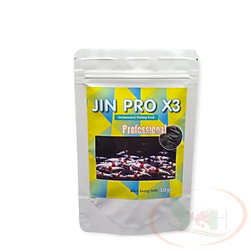 Thức ăn tép Min Jin Pro X3 Shrimp Feed tăng màu bổ sung khoáng lột vỏ tôm tép cảnh