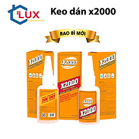 Keo dán x2000 siêu dính, keo dán đa năng chính hãng x2000 dán được mọi vật liêu an toàn với da tay