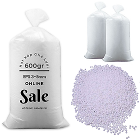 Mua Hạt Xốp Ghế Lười 3ii Home 600gr EPS 3mm 5mm Màu Trắng Được Khử Mùi An Toàn Cho Sức Khỏe VàThân Thiện Với Môi Trường