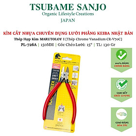 Kìm Cắt Nhựa Chuyên Dùng KEIBA PL-724 / PL-725 / PL-726 & PL-726A / PL-727 | Thép Hợp Kim MARUTOLOY [Chrome Vanadium CR-V70C] Nhật Bản