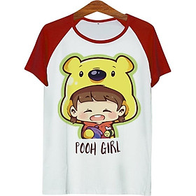 Áo Thun Nam Cô Bé Gấu Pooh - ATCP163
