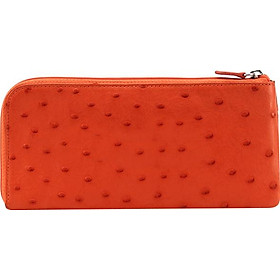 Ví Nữ Da Đà Điểu 1 Khóa Huy Hoàng HT3421 (19 x 10.5 cm) - Cam