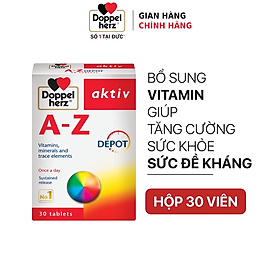 Hình ảnh Viên uống Vitamin tổng hợp tăng cường sức khỏe đề kháng Doppelherz Aktiv A-Z Depot (Hộp 30 viên)