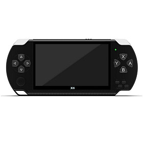 X6 4,3 inch Handheld Game Trò chơi máy điều khiển máy điều khiển máy ảnh điện tử Trò chơi di động Bảng điều khiển Game Portable tích hợp 10000 Trò chơi miễn phí cổ điển Màu sắc: Đen