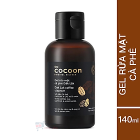 Gel rửa mặt cà phê Đắk Lắk Cocoon 140ml - Big size 310ml - Cho làn da tươi mới và rạng rỡ - Thuần chay
