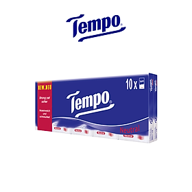 Combo 2 Lốc Khăn Giấy Bỏ Túi Tempo Regular (Lốc 10 Gói) - Không Mùi